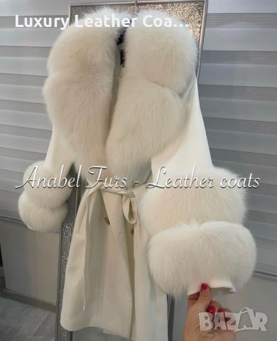 Луксозни дамски палта с естествен косъм, снимка 1 - Палта, манта - 38065701