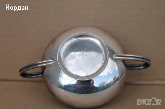 Английска сребърна захарница , снимка 8 - Други ценни предмети - 49862282