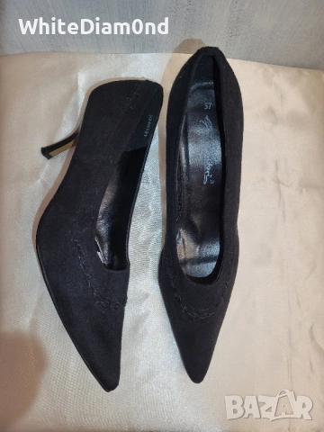 Стилни дамски обувки на ток номер 37, снимка 2 - Дамски обувки на ток - 52353980