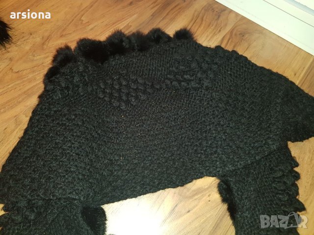 Жилетка болеро естествен косъм, снимка 5 - Жилетки - 27530381