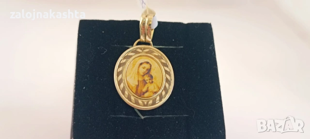 Нова-Златна висулка Икона-1,60гр/14кр, снимка 2 - Колиета, медальони, синджири - 53258518