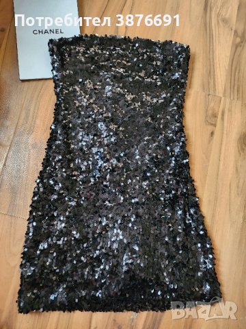 Бутикова рокля с пайети луксозен модел