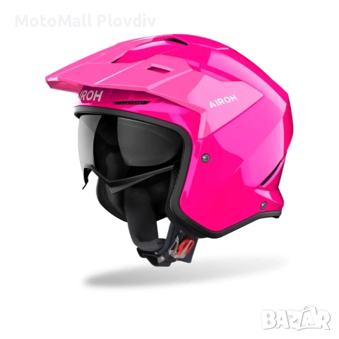 Каска Airoh Kombakt Color Pink Gloss, снимка 2 - Аксесоари и консумативи - 51784168