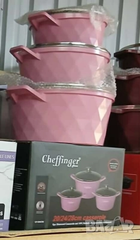 Комплект от 6 броя висококачествени съдове за готвене Cheffinger, снимка 10 - Други стоки за дома - 51922313
