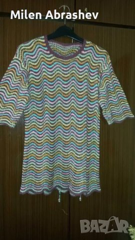 Дамски блузи ръчно плетиво, снимка 3 - Блузи с дълъг ръкав и пуловери - 43032818