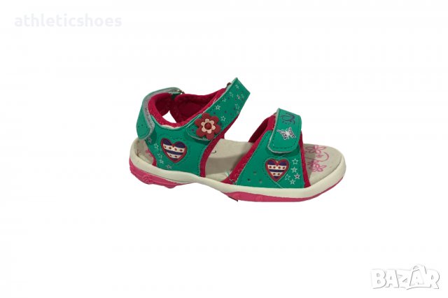 Детски сандали за момиче с лепенки -24/29, снимка 2 - Детски сандали и чехли - 37327843