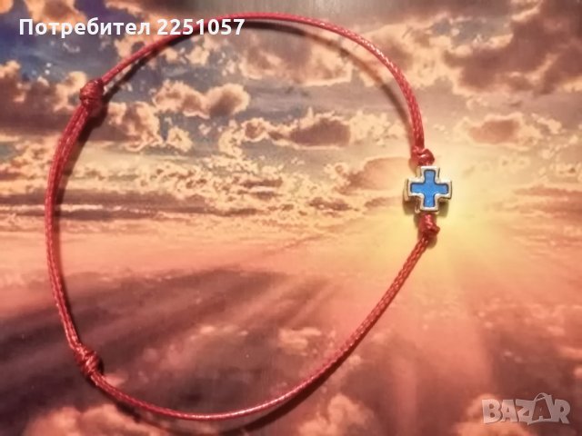 Ръчно изработени гривни с кръст, снимка 3 - Гривни - 24991392