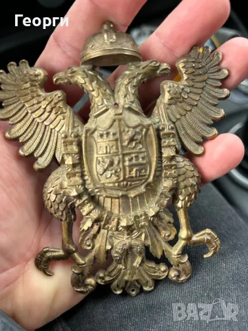 Антика-Бронзов Герб на Австро-Унгария, снимка 2 - Антикварни и старинни предмети - 49769567