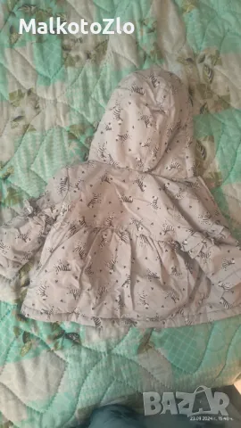 Яке , грейка / ескимос 3-6м ,6-9м Яке George 3-6m Розово яке  Ескимос 6-9м , снимка 5 - Бебешки якета и елеци - 47341741
