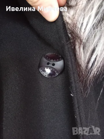 Зимно палто с рошава яка, снимка 3 - Палта, манта - 49776050