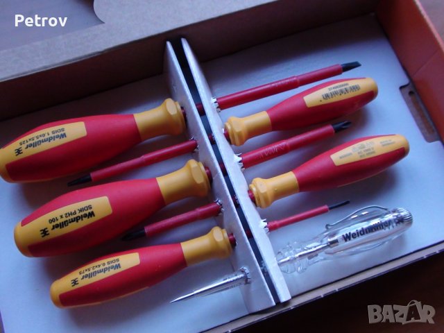 Weidmüller SDI-Set electric - VDE 1000 V - MADE IN GERMANY - 5 Отверки Комплект ЧИСТО НОВ PROFI-Set , снимка 15 - Клещи - 44003352