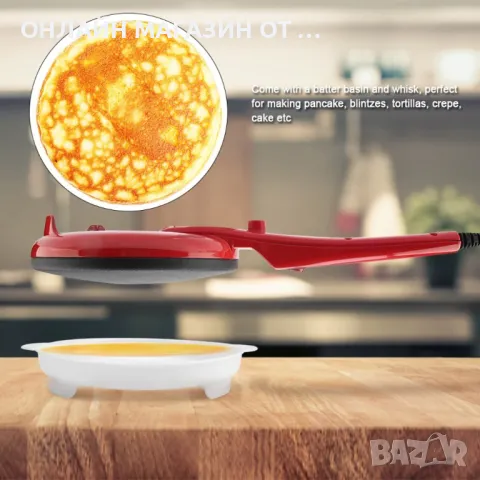 Електрически тиган за палачинки, снимка 4 - Съдове за готвене - 47580247