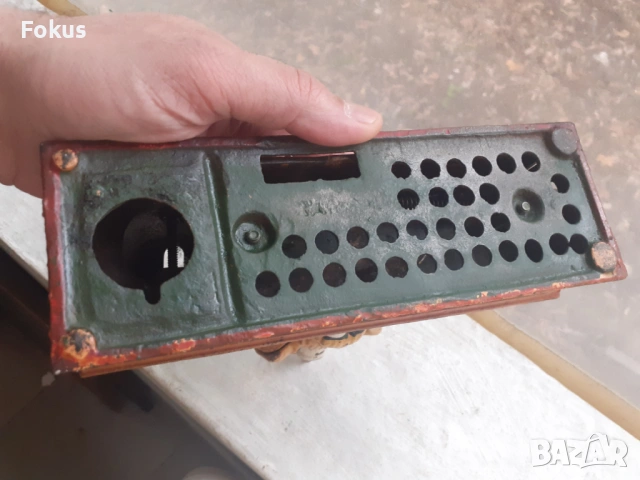 Стара метална играчка чугун с механизъм - работи, снимка 6 - Антикварни и старинни предмети - 53416720