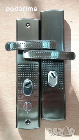 Дръжки за китайска входна врата - 68 мм междуцентрие, модел 1, снимка 3 - Входни врати - 36922097