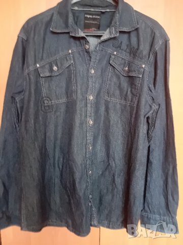 Дънкова риза Angelo Litrico, снимка 7 - Ризи - 43900886