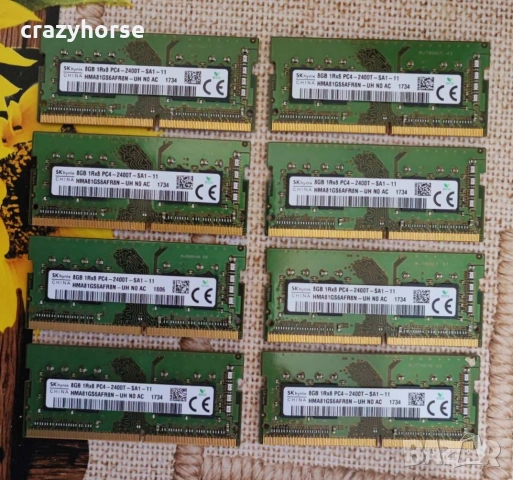 RAM памет SODIMM 8GB DDR4 PC4 - 2400MHz SK hynix