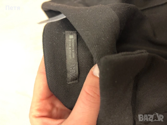 Черен панталон/клин Зара , снимка 2 - Панталони - 53487551