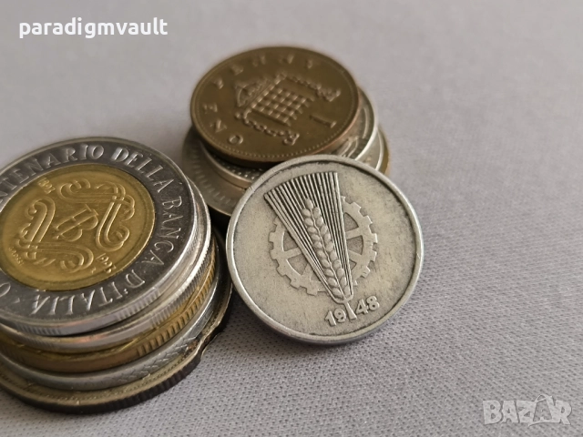 Монета - Германия - 10 пфенига | 1948г.; серия А, снимка 2 - Нумизматика и бонистика - 52892648