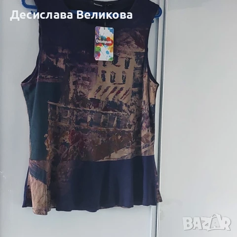 Дамски топ Desigual , снимка 2 - Потници - 50847244