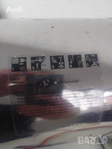 Газов калорифер за отопление EINHELL HGG30 Niro  мощност 30kW Консумация на газ 2.15kg/h, снимка 5 - Отоплителни печки - 53396418