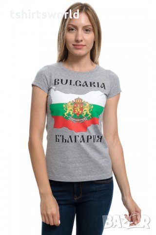 Нова дамска национална тениска с трансферен печат на БЪЛГАРИЯ, снимка 1 - Тениски - 28079939