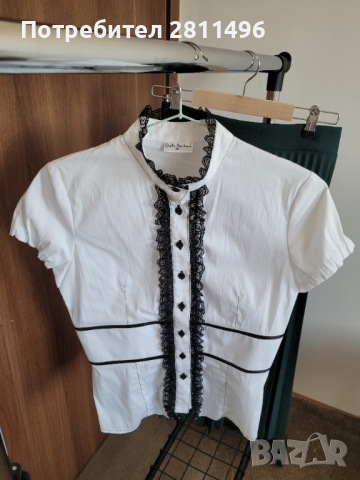 Дамски официални ризи с къс ръкав - размер S / 36, снимка 11 - Ризи - 44856028