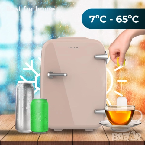 Мини хладилник Cecotec 4L , работи с 12V-220V функция за охлаждане и отопление, снимка 6 - Хладилни чанти - 51806651