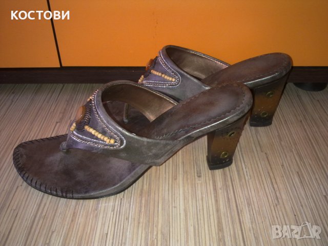 ДАМСКИ ЧЕХЛИ на ток, номер 38, снимка 2 - Дамски обувки на ток - 40195219