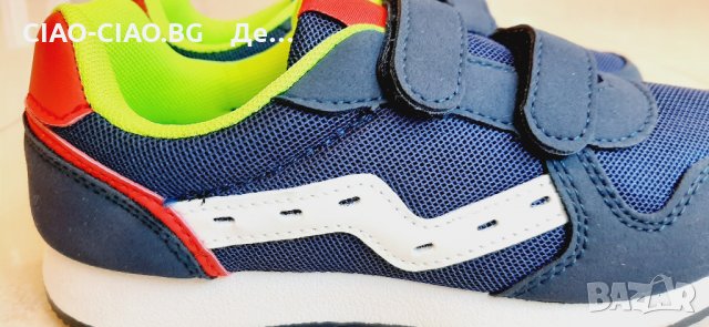 №30-№35, Детски маратонки за момче в синьо с бели и червени акценти, снимка 3 - Детски маратонки - 32873691