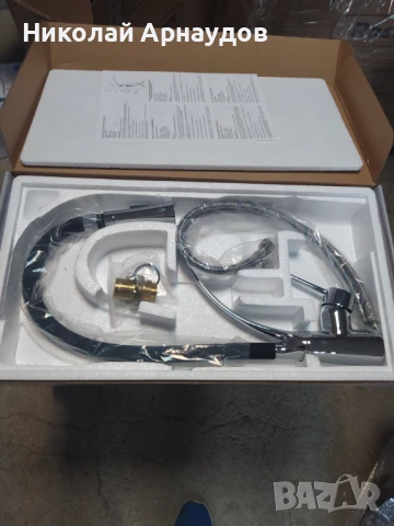 Смесител за вода Rosberg R57100AZ7, Месинг, Керамична глава верт. с покр. от хром с Черен, снимка 3 - ВИК - 50458118