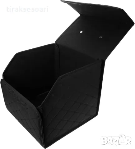 Черно с черно органайзер за багажник кутия за съхранение 40x30x30 см, снимка 3 - Аксесоари и консумативи - 50074527