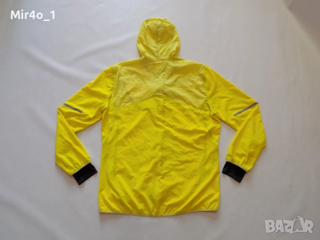 горнище adidas running ветровка суитчър фанела худи яке крос спорт мъжко оригинално жълто L, снимка 2 - Спортни дрехи, екипи - 50585749