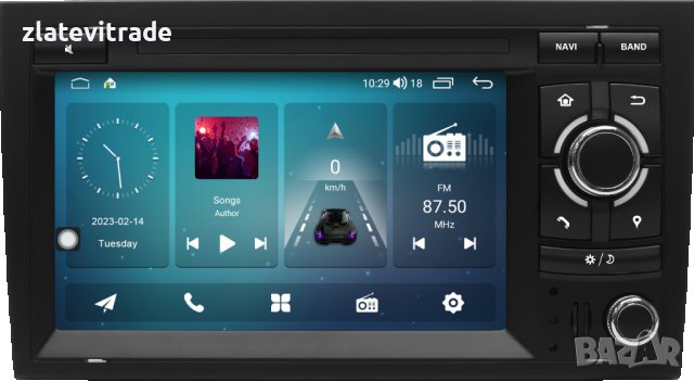 AUDI A4 S4 B6 B7 2001 - 2011 - 7'' Андроид Навигация Без DVD Механика, 9624