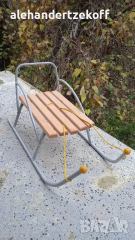 Дървена шейна шейни, снимка 9 - Зимни спортове - 47991741