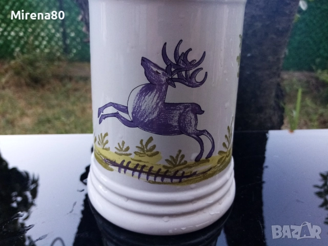 Немска халба за бира - за ловджии !, снимка 3 - Антикварни и старинни предмети - 51441665