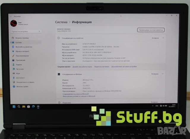 Лаптоп FUJITSU LIFEBOOK U758 15.6'' i5-8250U\8GB\256GB SSD, снимка 9 - Лаптопи за работа - 50653909