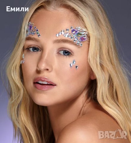 Самозалепващи цветни кристали, камъни за лице, снимка 1