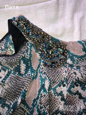 Дамска змийска рокля с един ръкав, снимка 2 - Рокли - 28746988