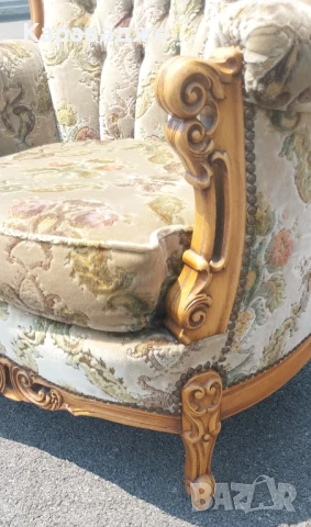 Голяма Холна Гарнитура Рококо, снимка 13 - Дивани и мека мебел - 50720610