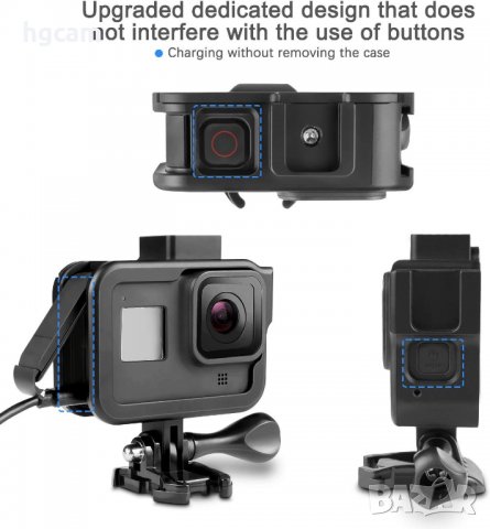 Рамка за GoPro Hero 8 Black, Алуминий, Черен, снимка 7 - Чанти, стативи, аксесоари - 27713781