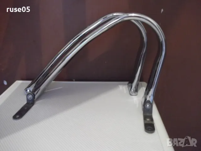Подлакътници метални никел. 2 бр. за президентски офис стол, снимка 2 - Столове - 47397417