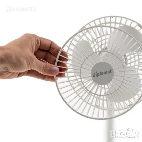 Вентилатор 6,3''Diplomat DFX-363USB, настолен, USB, снимка 4 - Вентилатори - 50561001