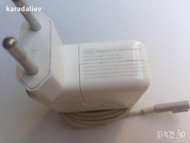 Зарядно Apple 45W MagSafe Power Adapter, снимка 2 - Части за лаптопи - 33521794