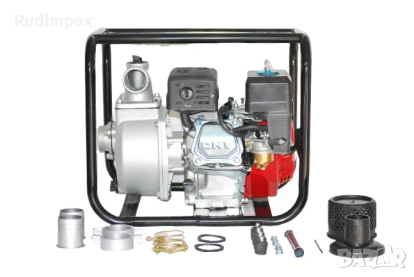 Бензинова Водна помпа Greenyard за поливане и отводняване 2 цола - 4.8 kw - 6.5 hp, снимка 5 - Водни помпи - 43183303