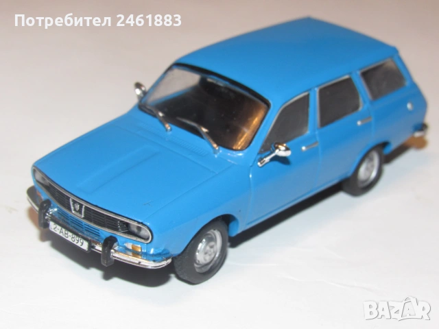 1/43 метална колекционерска количка DéAgostini Dacia 1300 break. Новa
