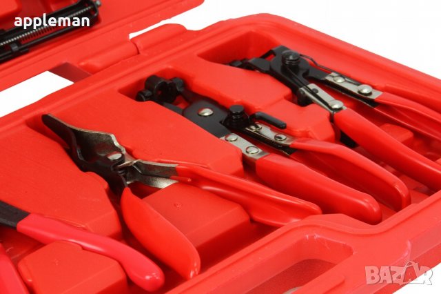 Комплект клещи за скоби на водни съединения 9 части MARPOL, снимка 2 - Куфари с инструменти - 40034954