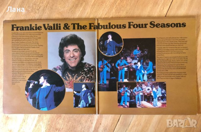 Две плочи в един албум FRANKIE VALLI &THE FOUR SEASONS , снимка 3 - Грамофонни плочи - 43100888
