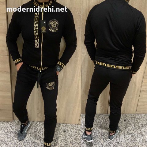 Mъжки спортен екип Versace черен, снимка 2 - Спортни дрехи, екипи - 28594885