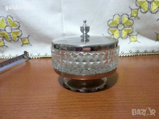 Руска кристална кутия захарница