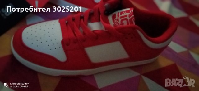 Нови! Дамски Спортни Маратонки Червено с бяло номер 38